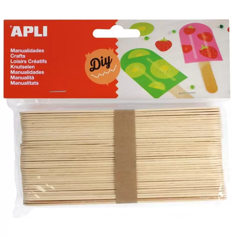 (13268) APLI PALO DE POLO 150X18MM COLOR MADERA NATURAL -40U-