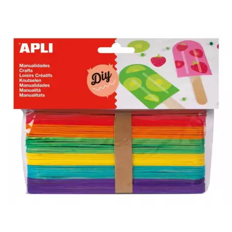 (13269) APLI PALO DE POLO 150X18MM COLORES SURTIDOS -40U-