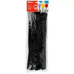 (13276) APLI LIMPIAPIPAS 300X6MM NEGRO -50U-