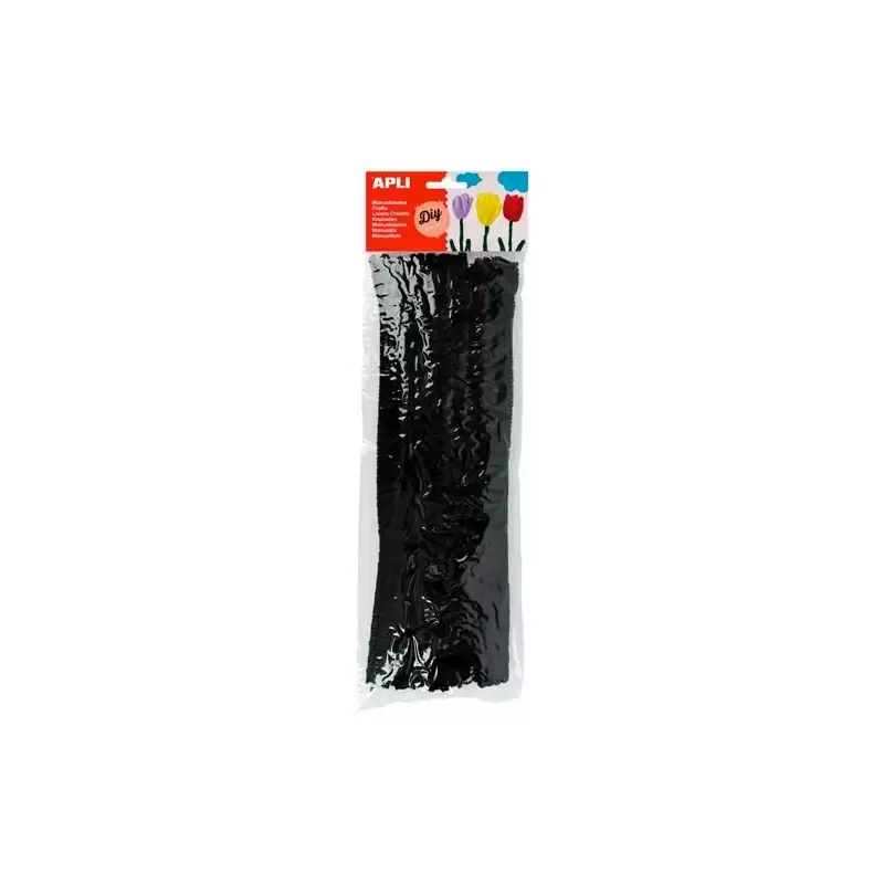 (13276) APLI LIMPIAPIPAS 300X6MM NEGRO -50U-