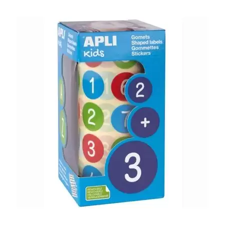 (15127) APLI ROLLO GOMETS NÚMEROS REDONDOS 20MM