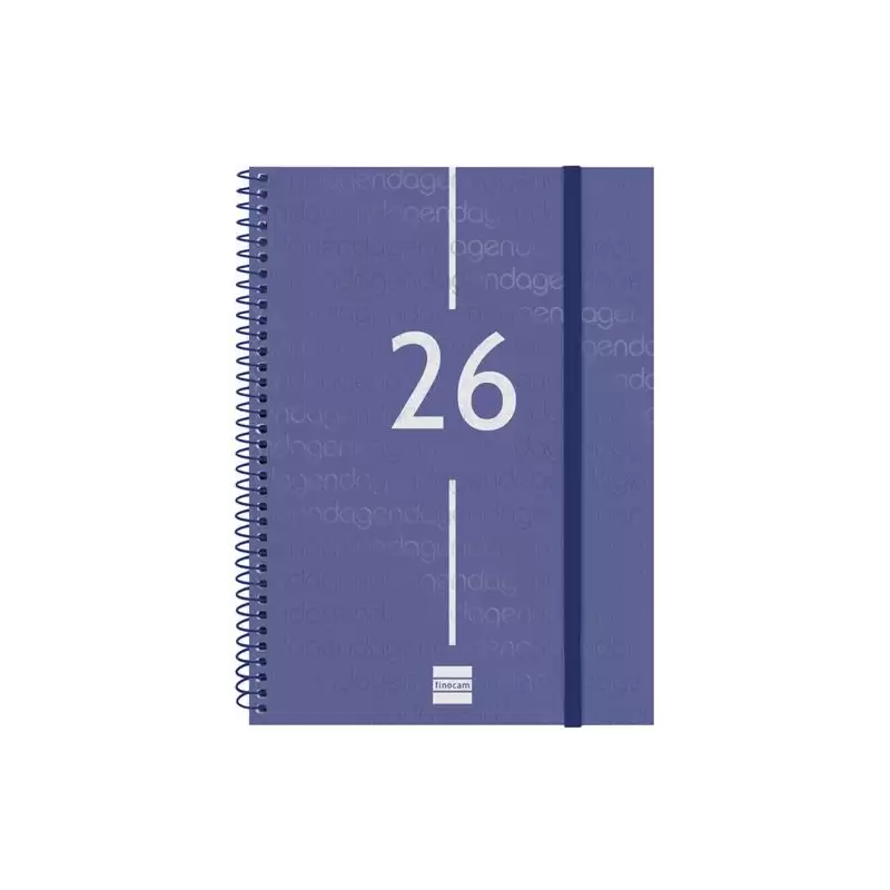 (741451026) FINOCAM AGENDA ESPIRAL YEAR E10-155X212MM SVH TAPA PP AZUL 2026