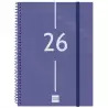 (741451026) FINOCAM AGENDA ESPIRAL YEAR E10-155X212MM SVH TAPA PP AZUL 2026