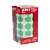 (4862) APLI GOMETS REDONDOS 20MM ROLLO VERDE