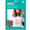 (04128) APLI PAPEL TRANSFER A4 PRENDAS BLANCAS INKJET PAQUETE 10H
