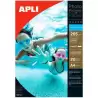 (10123) APLI PAPEL FOTOGRÁFICO PROFESIONAL PHOTO BRIGHT A4 265GR INKJET RESISTENTE AL AGUA PAQUETE 20H BLANCO BRILLO