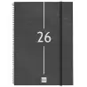 (741466026) FINOCAM AGENDA ESPIRAL YEAR E40-210X297MM SVH TAPA PP NEGRO 2026