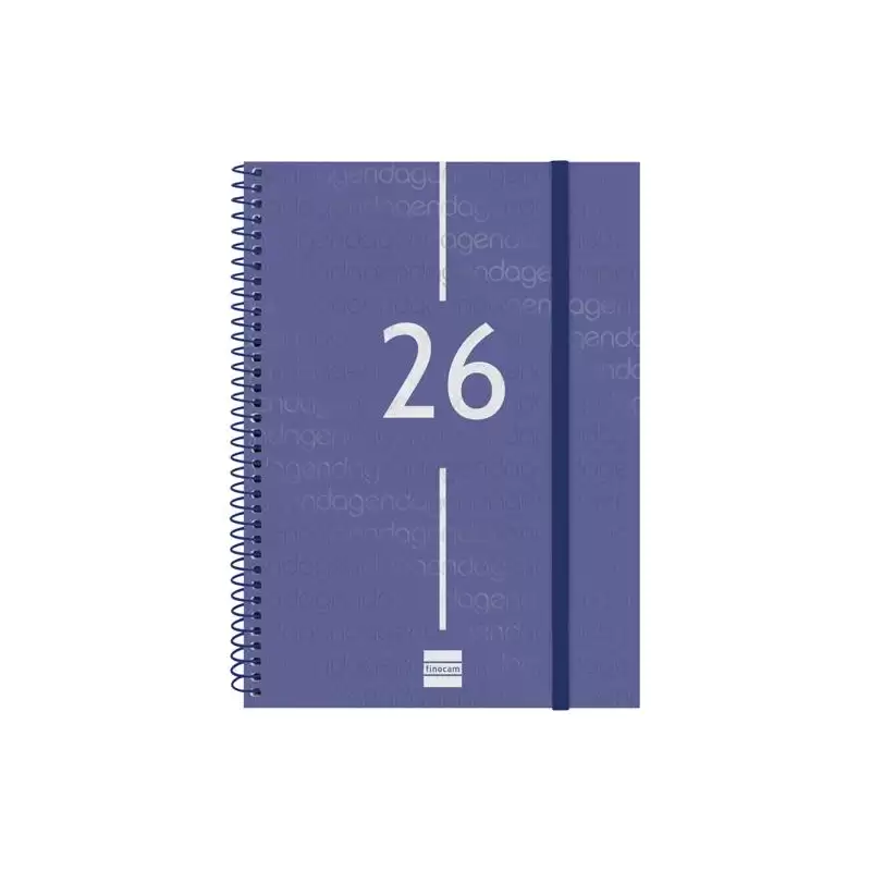 (742031026) FINOCAM AGENDA ESPIRAL YEAR E10-155X212MM SVV TAPA PP AZUL 2026