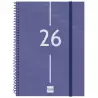 (742031026) FINOCAM AGENDA ESPIRAL YEAR E10-155X212MM SVV TAPA PP AZUL 2026