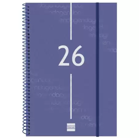 (742061026) FINOCAM AGENDA ESPIRAL YEAR E11-165X242MM SVV TAPA PP AZUL 2026