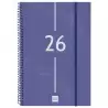 (742061026) FINOCAM AGENDA ESPIRAL YEAR E11-165X242MM SVV TAPA PP AZUL 2026