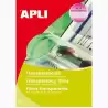 (01268) APLI PACK 20 HOJAS TRANSPARENCIAS A4 SIN BANDA PARA LÁSER