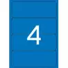 (01375) APLI ETIQUETAS ADHESIVAS ESPECIAL ARCHIVO 190X61MM INKJET/LÁSER C/ROMOS 4 X 20H AZUL
