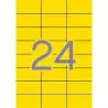 (01591) APLI ETIQUETAS ADHESIVAS 70X37MM INKJET/LÁSER C/RECTOS 24 X 20H AMARILLO FLUORESCENTE
