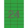 (01594) APLI ETIQUETAS ADHESIVAS 70X37MM INKJET/LÁSER C/RECTOS 24 X 20H VERDE