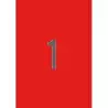 (01601) APLI ETIQUETAS ADHESIVAS 210X297MM INKJET/LÁSER C/RECTOS 1 X 20H ROJO
