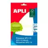 (01643) APLI ETIQUETAS ADHESIVAS 20X75MM ESCRITURA MANUAL C/ROMOS 10 X 10H BLANCO