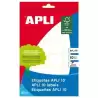 (01648) APLI ETIQUETAS ADHESIVAS 31X100MM ESCRITURA MANUAL C/ROMOS 5 X 10H BLANCO