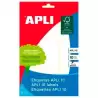 (01650) APLI ETIQUETAS ADHESIVAS 34X53MM ESCRITURA MANUAL C/ROMOS 9 X 10H BLANCO