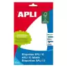(01662) APLI ETIQUETAS ADHESIVAS 105X149MM ESCRITURA MANUAL C/ROMOS 1 X 10H BLANCO