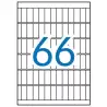 (01861) APLI ETIQUETAS ADHESIVAS 12X30MM MANUAL/IMPRESIÓN C/ROMOS 66 X 15H A5 BLANCO
