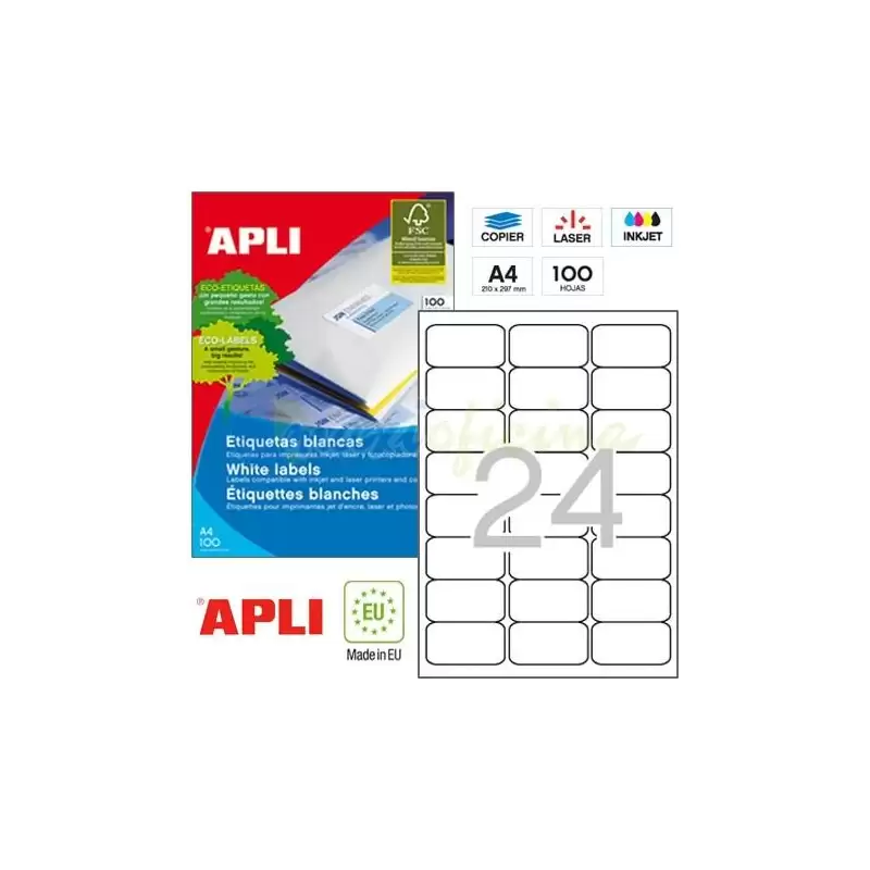 (02409) APLI ETIQUETAS ADHESIVAS 64X33