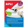 (02525) APLI ETIQUETAS ADHESIVAS 105X37MM LÁSER C/RECTOS 16 X 250H BLANCO
