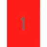 (02880) APLI ETIQUETAS ADHESIVAS 210X297MM LÁSER C/RECTOS 1 X 20H ROJO FLUORESCENTE