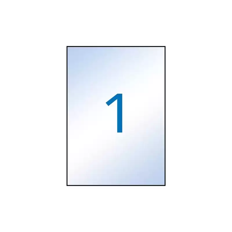 (10053) APLI ETIQUETAS ADHESIVAS 210X297MM INKJET C/RECTOS 1 X 10H TRANSPARENTE