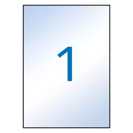 (10053) APLI ETIQUETAS ADHESIVAS 210X297MM INKJET C/RECTOS 1 X 10H TRANSPARENTE
