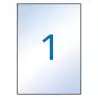 (10053) APLI ETIQUETAS ADHESIVAS 210X297MM INKJET C/RECTOS 1 X 10H TRANSPARENTE