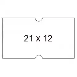 (100910) APLI ETIQUETAS PARA ETIQUETADORA DE PRECIOS 21X12MM C/RECTOS 6 ROLLOS DE 1000 BLANCO