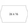 (100922) APLI ETIQUETAS PARA ETIQUETADORA DE PRECIOS 26X16MM C/SINUSOIDAL 6 ROLLOS DE 1000 BLANCO