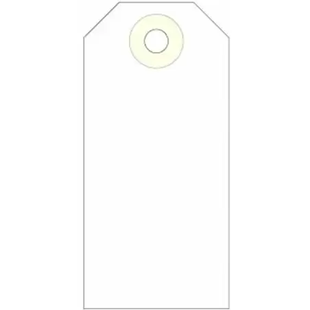 (121372) APLI ETIQUETAS COLGANTES C/ARANDELA 80X38MM CAJA DE 1000 CREMA