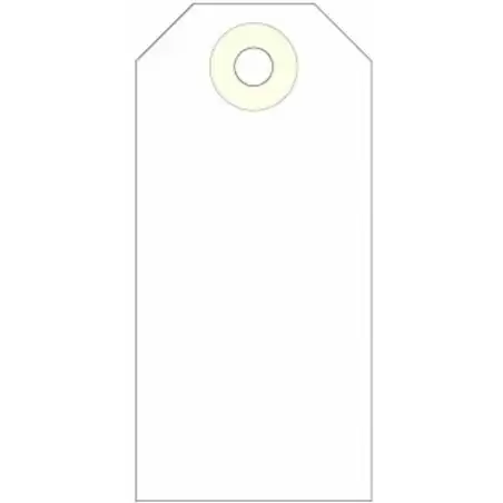 (121374) APLI ETIQUETAS COLGANTES C/ARANDELA 100X51MM CAJA DE 1000 CREMA