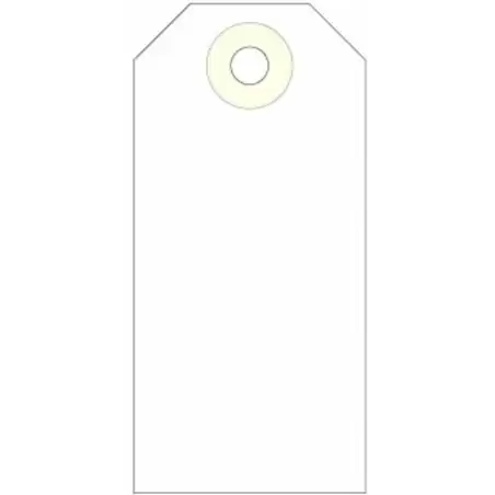(121375) APLI ETIQUETAS COLGANTES C/ARANDELA 120X57MM CAJA DE 1000 CREMA