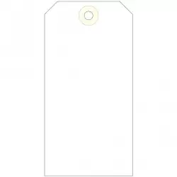 (121376) APLI ETIQUETAS COLGANTES CON ARANDELA 125X63MM CAJA DE 1000 CREMA