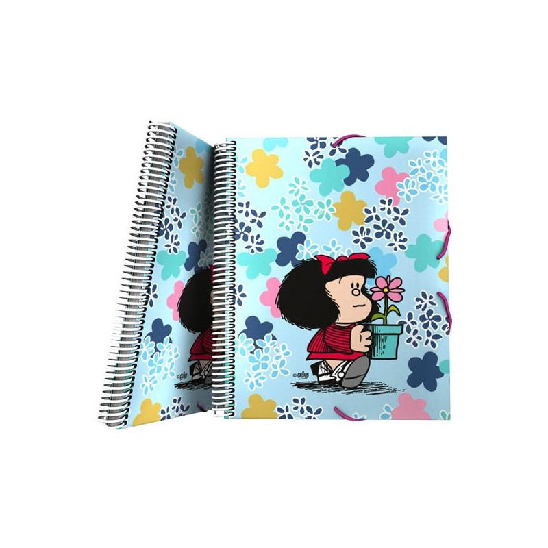 (39822204) GRAFOPLÁS CARPETA 30 FUNDAS ESPIRAL MAXIPLÁS A4 C/SOBRE CIERRE C/GOMA MAFALDA 24 LIVELY