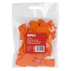(17192) APLI DEDÍLES LATEX TALLA M COLOR NARANJA -20U-