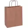 (101852) APLI BOLSA CON ASAS PAPEL KRAFT 18X8X21CM MARRÓN -50U-
