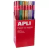 (13643) APLI PAPEL DE REGALO METALIZADO ROLLO 70CM X 2M COLORES SURTIDOS