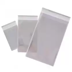 (16220) APLI BOLSAS CIERRE ADHESIVO POLIPROPILENO TRANSPARENTE 80X120MM PACK 100 UD
