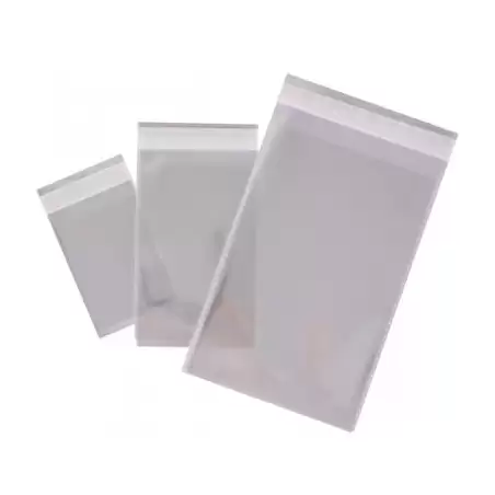 (16220) APLI BOLSAS CIERRE ADHESIVO POLIPROPILENO TRANSPARENTE 80X120MM PACK 100 UD
