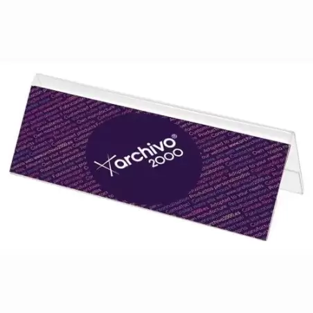 (10405 CS TP) ARCHIVO 2000 PORTANOMBRES DE SOBREMESA CON VISION DOS CARAS ANCHO DINA5 80X210X70 MM