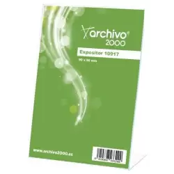 (10917 CS TP) ARCHIVO 2000 EXPOSITOR SOBREMESA EN FORMA DE L VERTICAL 90X60X30 MM