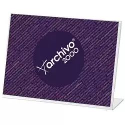 (11004 CS TP) ARCHIVO 2000 EXPOSITOR SOBREMESA EN FORMA DE L DIN A4 HORIZONTAL 65X300X215 MM