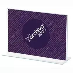 (11204 CS TP) ARCHIVO 2000 EXPOSITOR SOBREMESA EN FORMA DE T DIN A4 HORIZONTAL 85X300X215 MM CRISTAL TRANSPARENTE