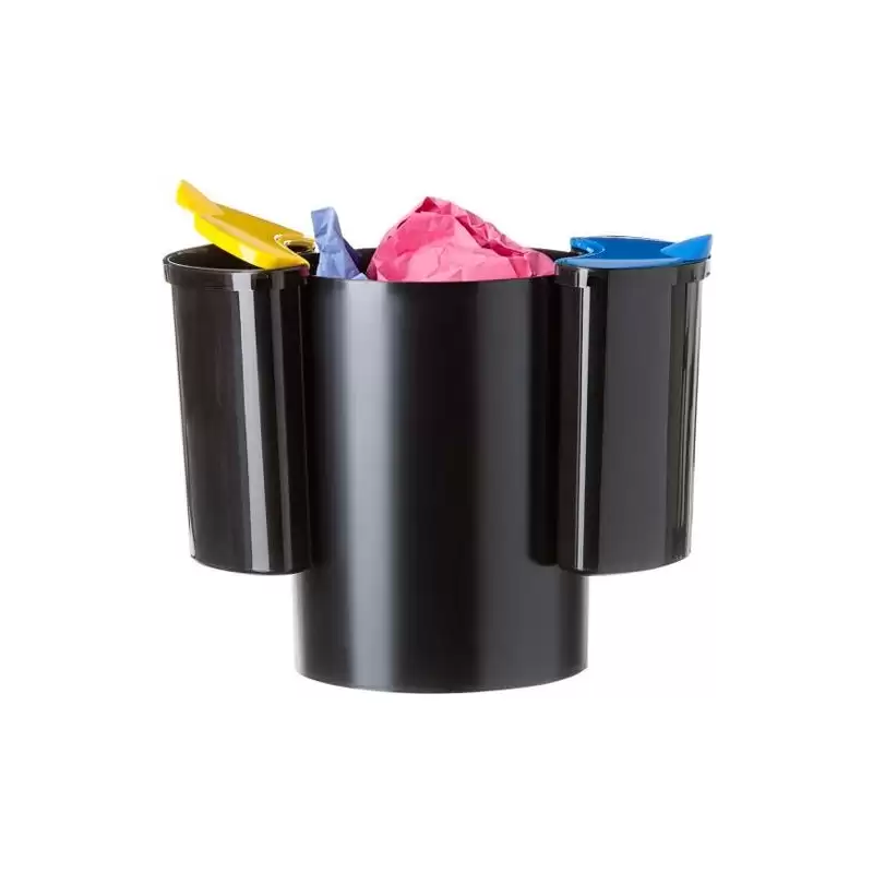 (2000E2 AZ-AM) ARCHIVO 2000 PAPELERA SOSTENIBLE 18L CON 2 SELECTORES PARA RECICLAJE DE RESIDUOS