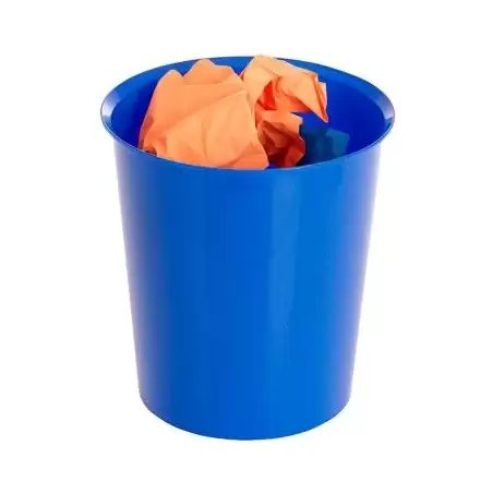 (2001 AZ) ARCHIVO 2000 PAPELERA DE PLÁSTICO ARCHIVO 2000 OPCIONAL ARO SUJETABOLSAS CAPACIDAD 16 LITROS 290X310 MM AZUL