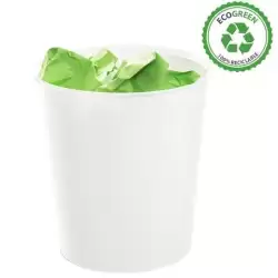 (2001 BL PS) ARCHIVO 2000 PAPELERA ECOGREEN 18 LITROS 240X310MM RECICLADO BLANCO PASTEL